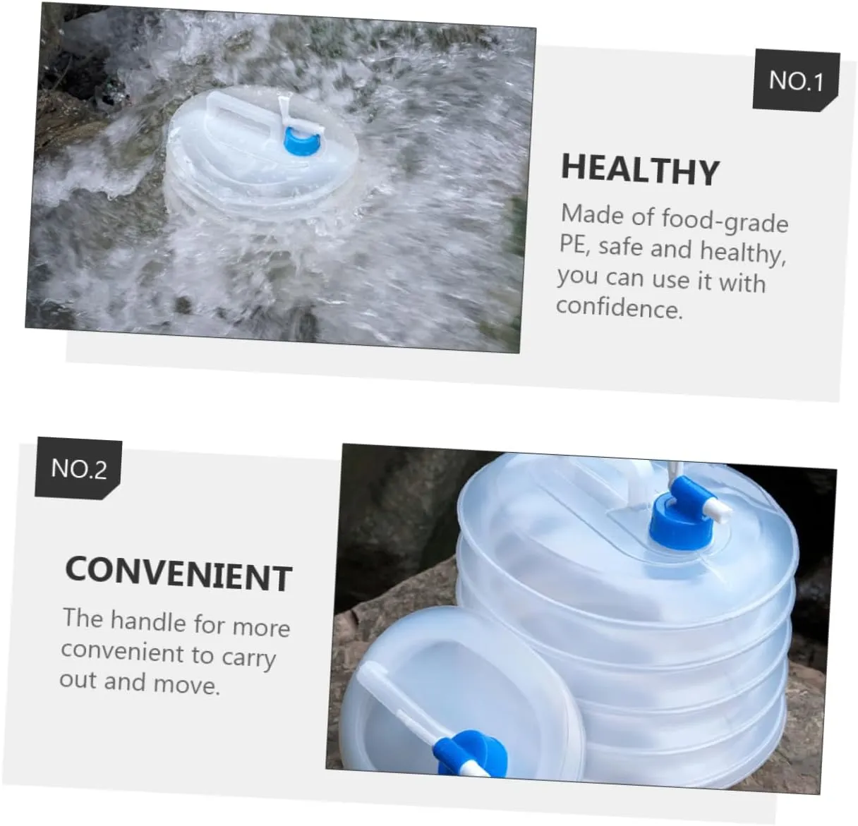 10L Outdoor Camping Collapsible Water Storage Yl-340