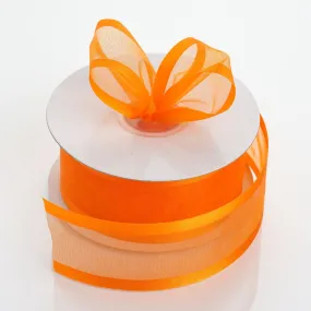 1.5" Orange Satin Edge Ribbon - 25 Yards