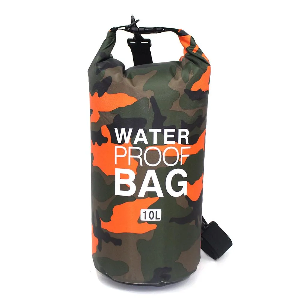 2/5/10/15L Outdoor Camouflage Waterproof Portable dry bag