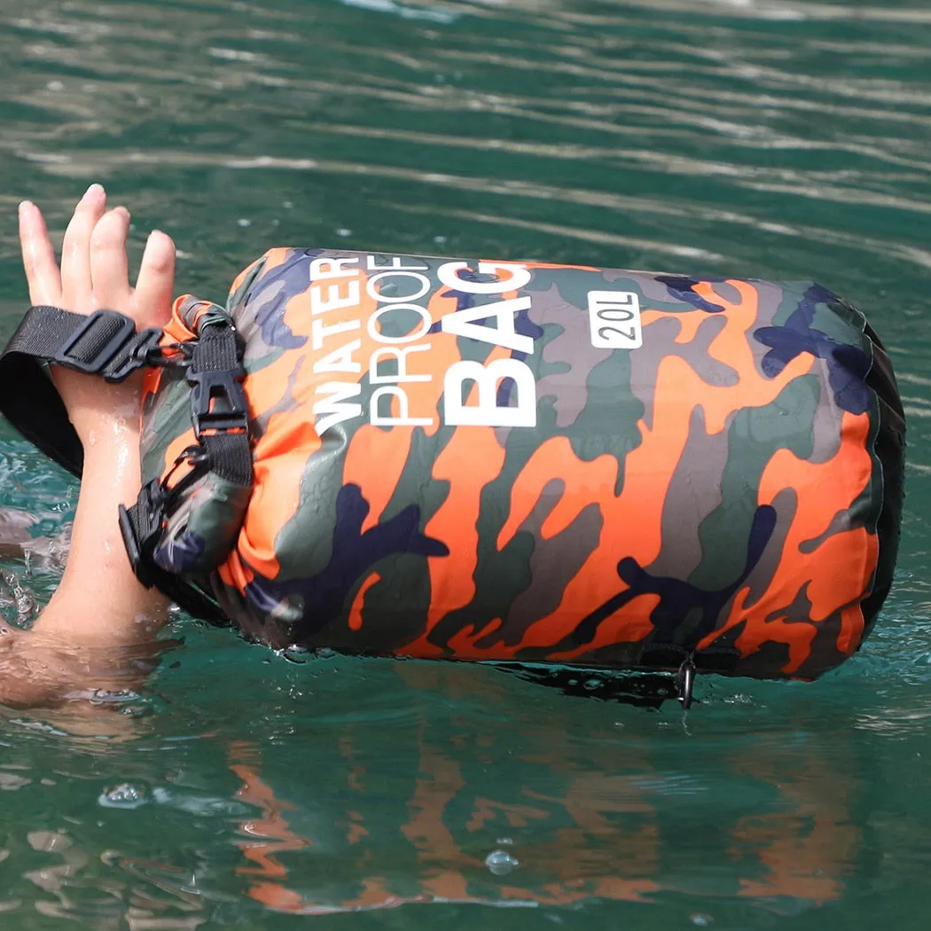 2/5/10/15L Outdoor Camouflage Waterproof Portable dry bag