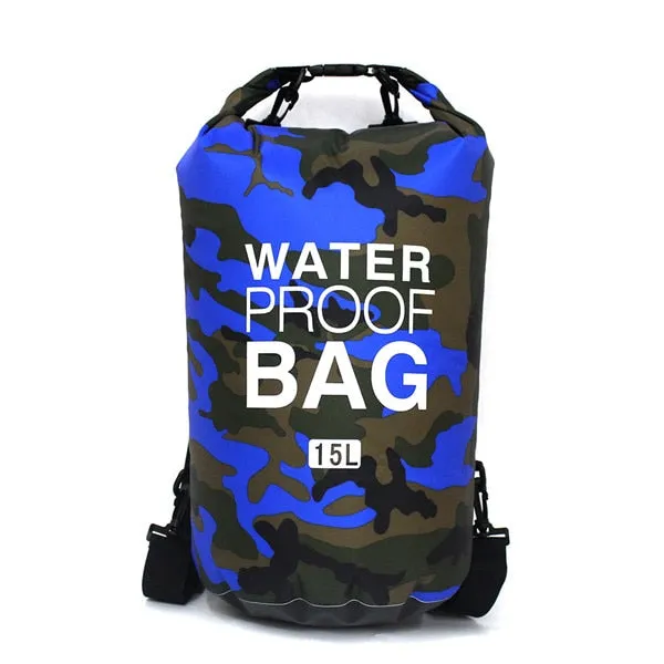 2/5/10/15L Outdoor Camouflage Waterproof Portable dry bag