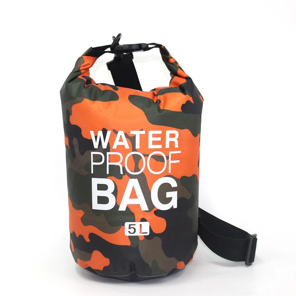 2/5/10/15L Outdoor Camouflage Waterproof Portable dry bag