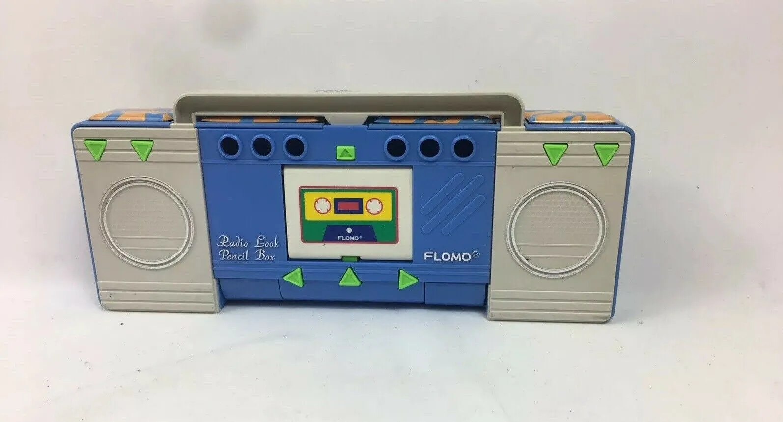 80's Flomo Boombox Fighter Jet F-15 Retro Pencil Case Multi-Compartment Vintage Stationary