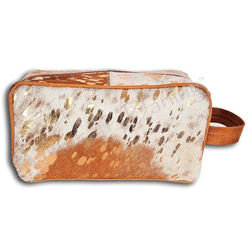 American Darling Brown Cowhide Shave Bag