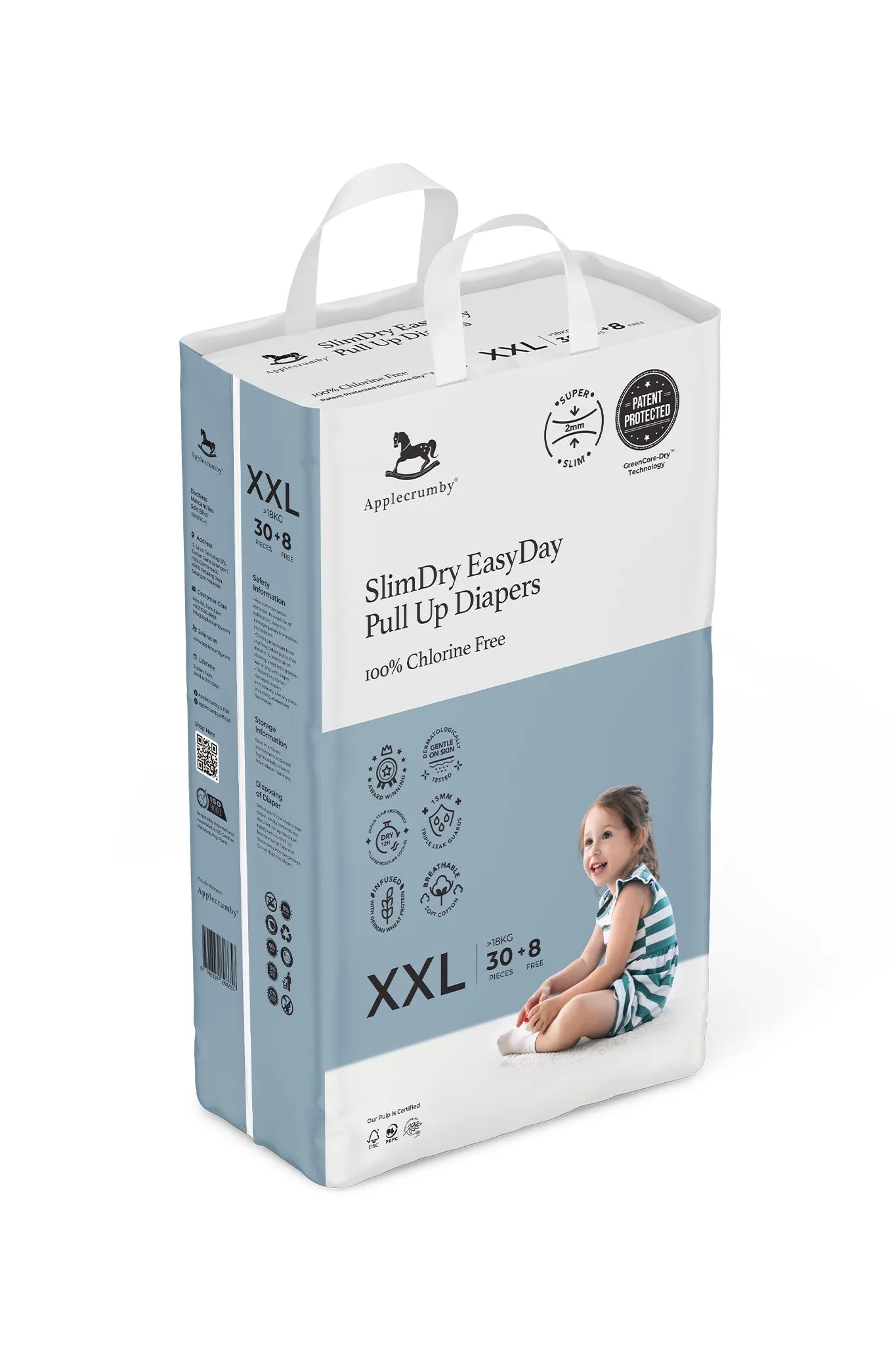 Applecrumby® Slimdry Easyday Pull Up Diapers