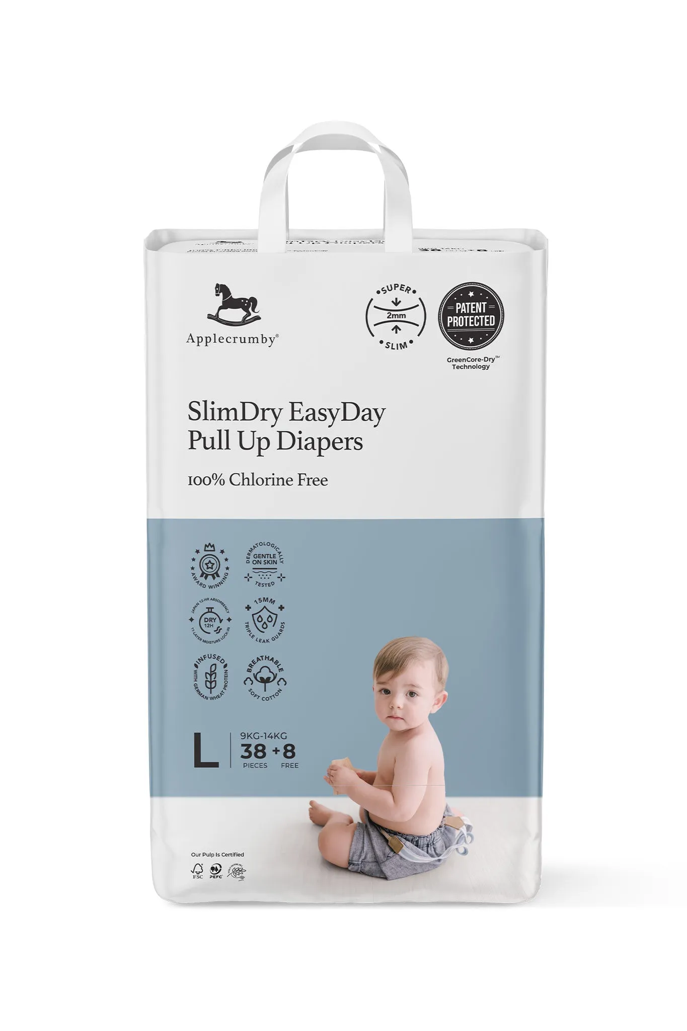 Applecrumby® Slimdry Easyday Pull Up Diapers