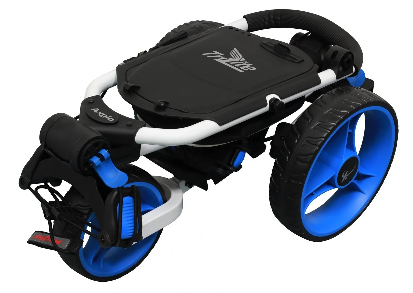 Axglo TriLite 3 Wheel Golf Trolley | White/Blue