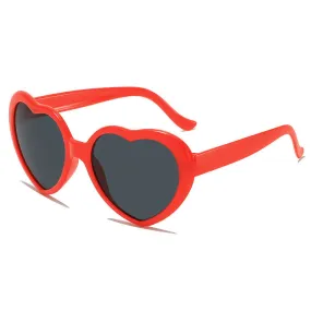 Babymoon Kids Heart Shaped Summer Sunglasses | Goggles | For Girls & Boys | Orange