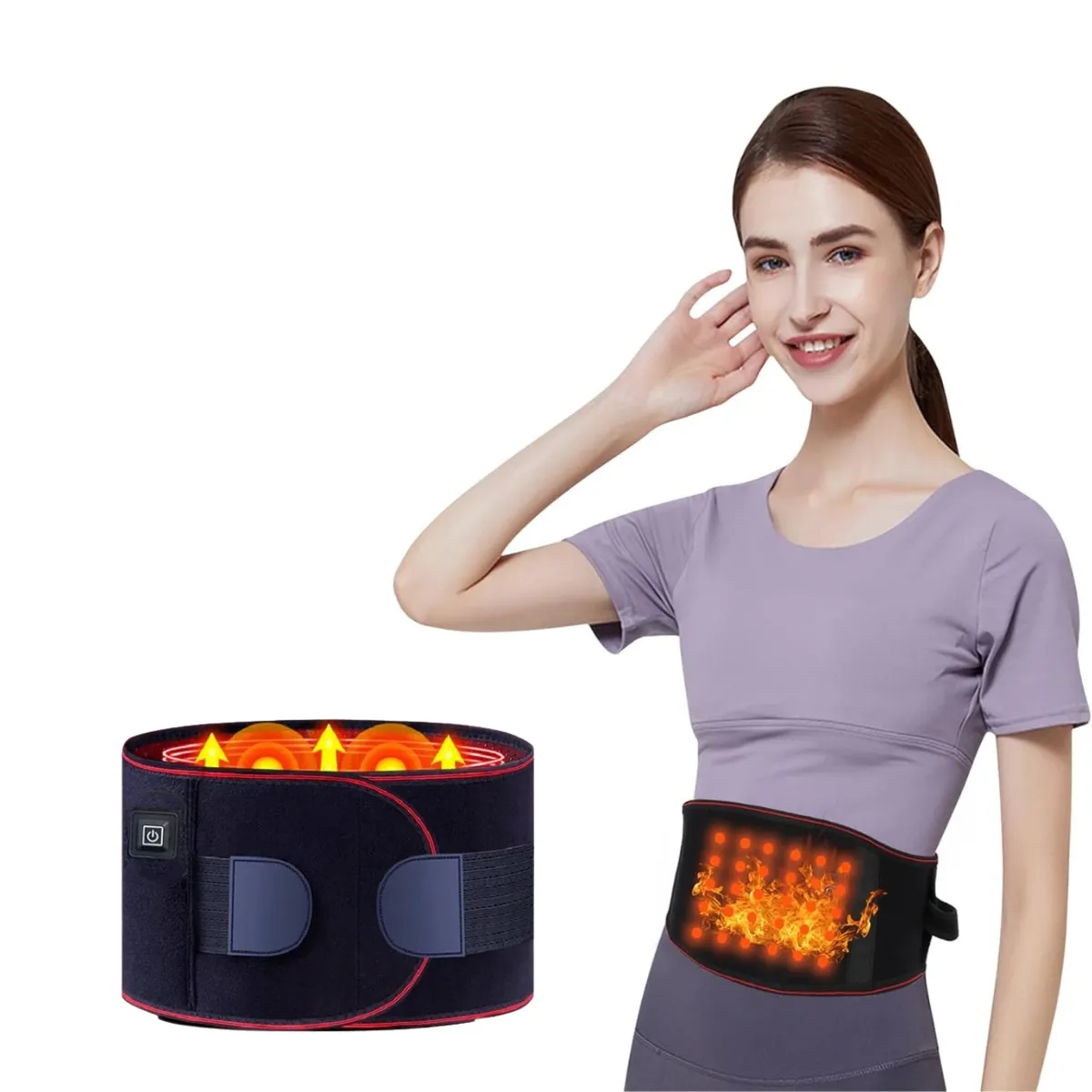 Back Heat Support Waist Brace Heated Back Belt