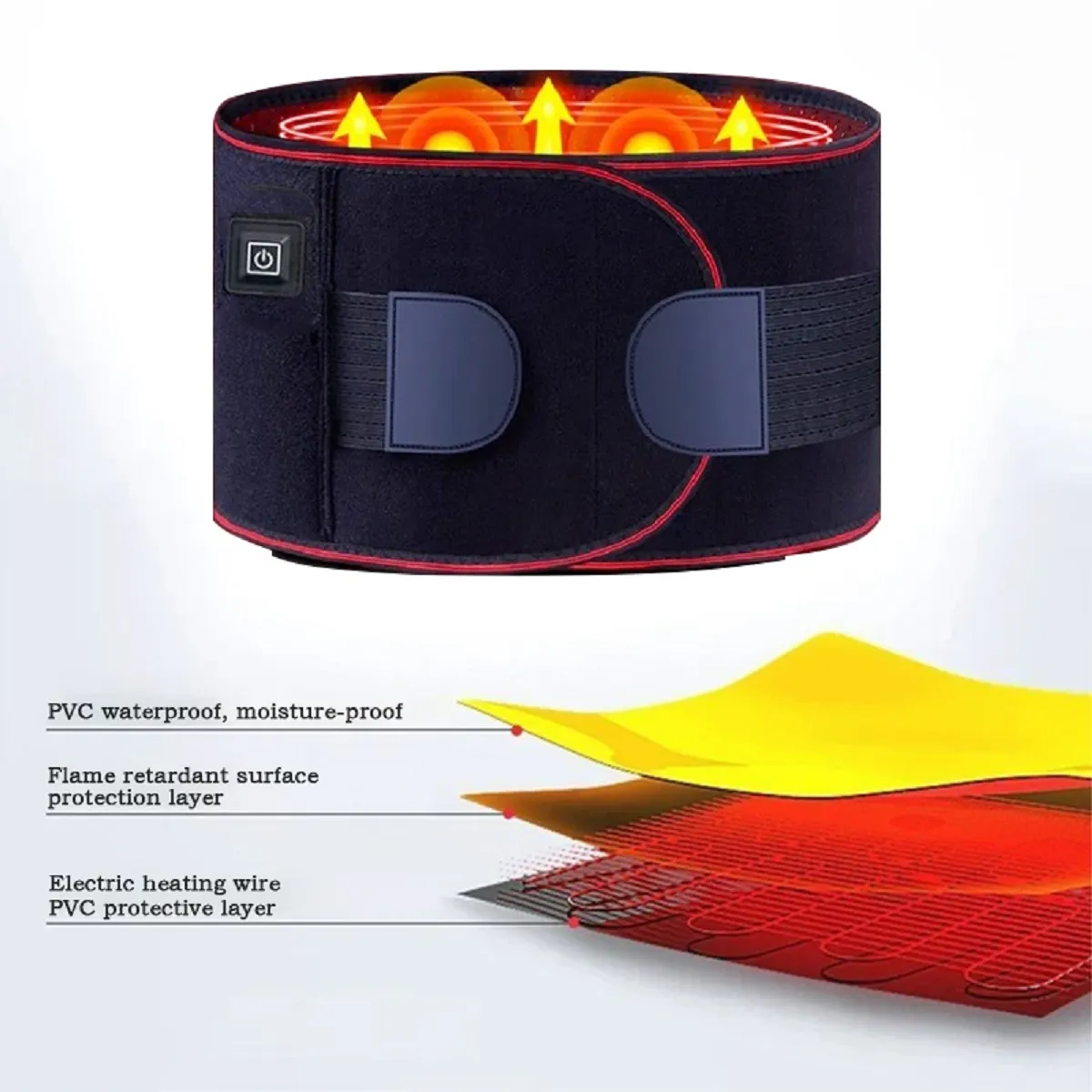 Back Heat Support Waist Brace Heated Back Belt