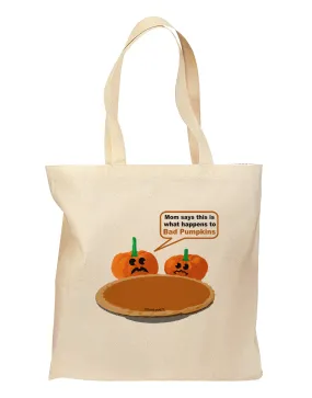 Bad Pumpkins Grocery Tote Bag