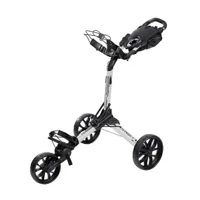 BagBoy Nitron Auto Open 3-Wheel Push Trolley - White/Black