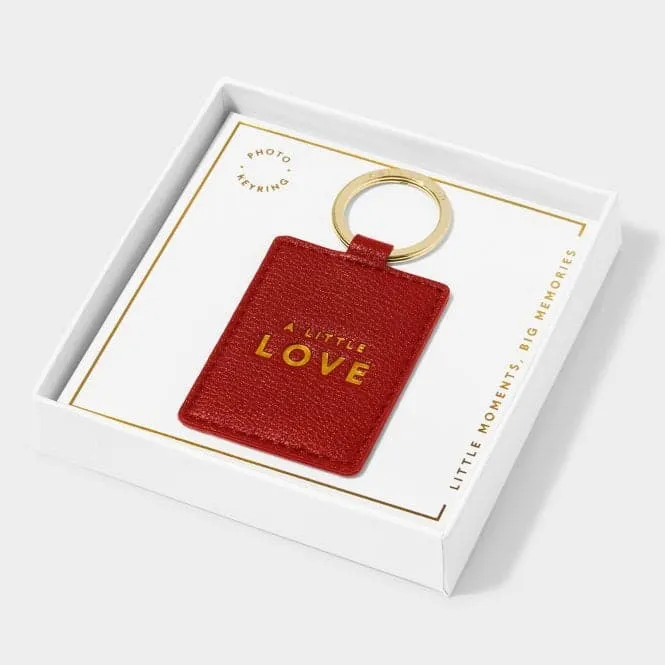 Beautifully Boxed Red Photo Keyring 'A Little Love' KLB3054