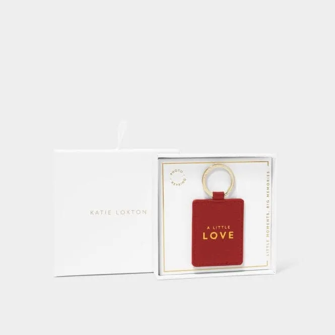 Beautifully Boxed Red Photo Keyring 'A Little Love' KLB3054