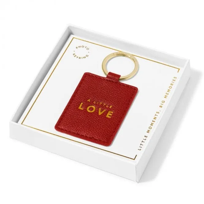 Beautifully Boxed Red Photo Keyring 'A Little Love' KLB3054