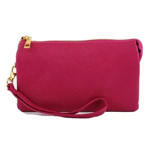 Bentlie Three Compartments Crossbody Bag-Dark Fuschia