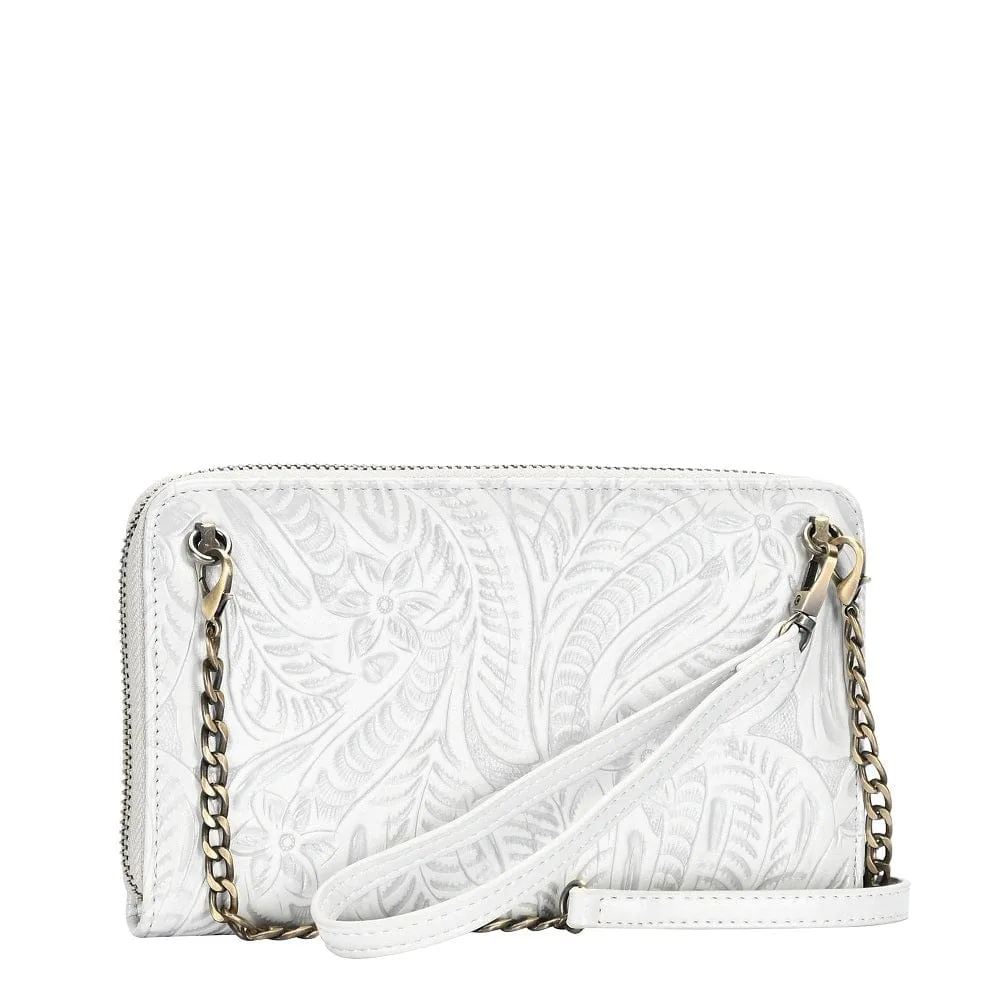 BGA3798 Floral Design Crossbody Wallet