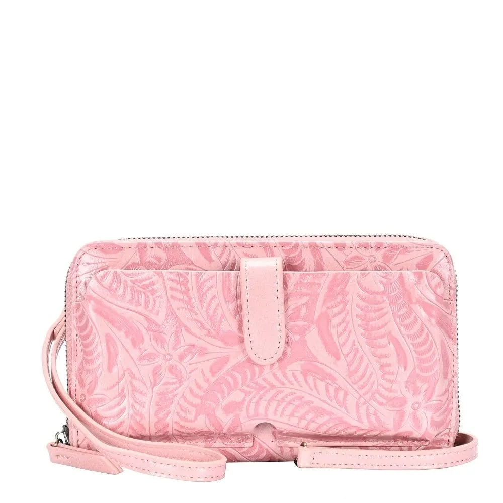 BGA3798 Floral Design Crossbody Wallet