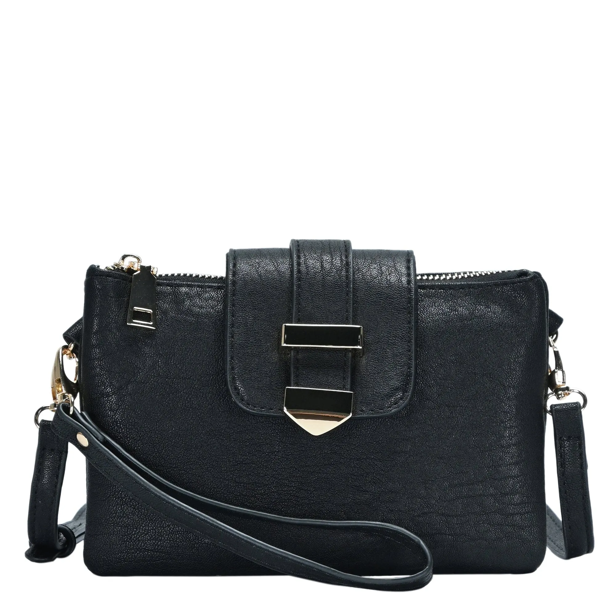 BGT48604 Tori Three Compartment Buckle Crossbody Bag