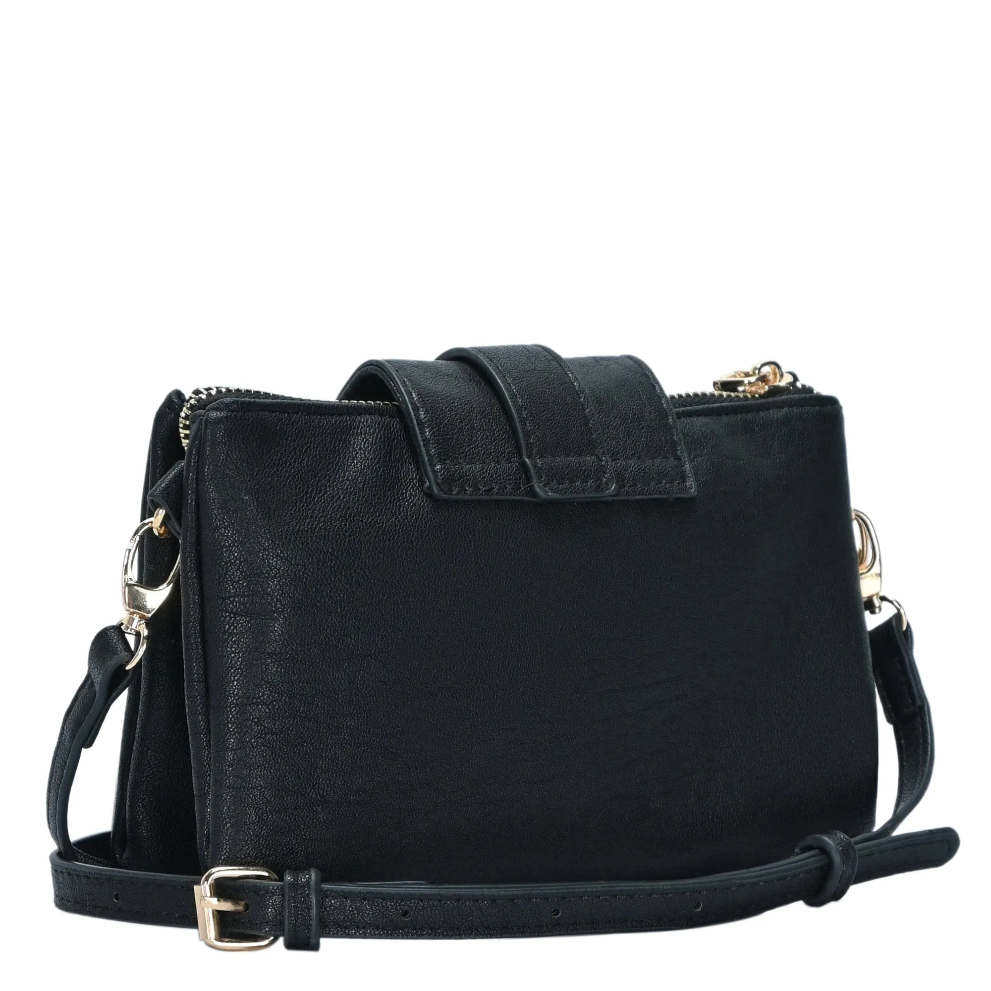 BGT48604 Tori Three Compartment Buckle Crossbody Bag