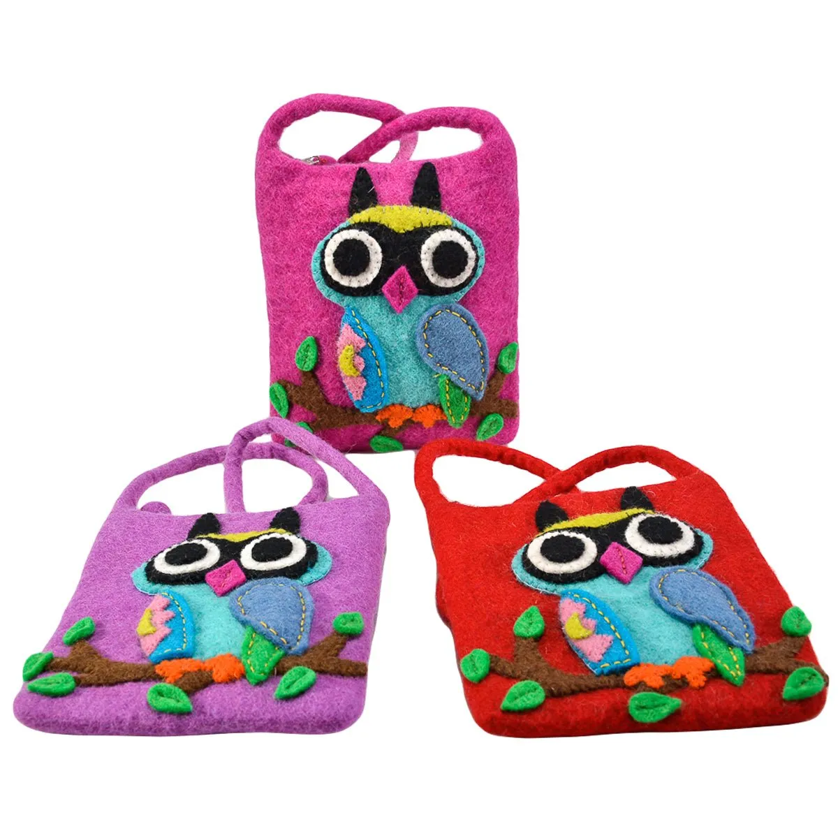 Big Eyed Owl on the branch Cross-Body Bag