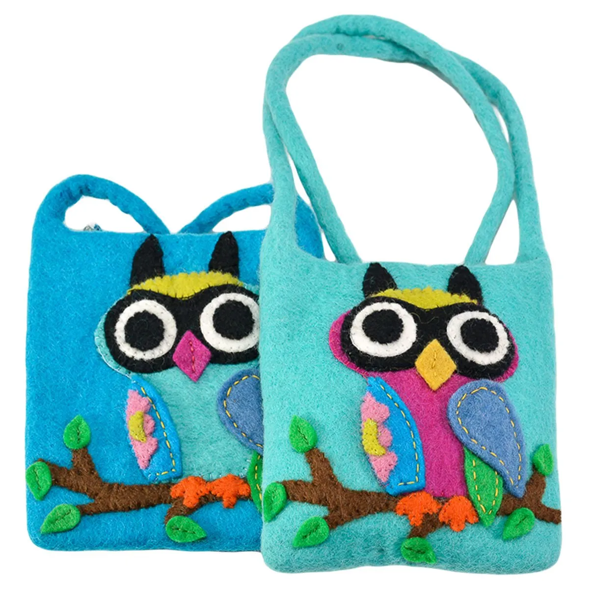 Big Eyed Owl on the branch Cross-Body Bag