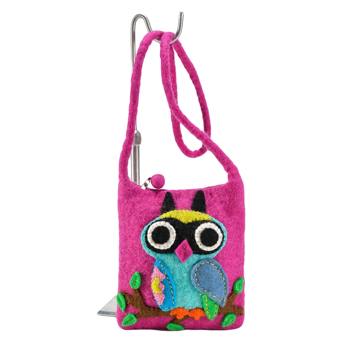 Big Eyed Owl on the branch Cross-Body Bag