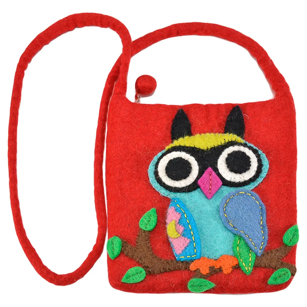 Big Eyed Owl on the branch Cross-Body Bag