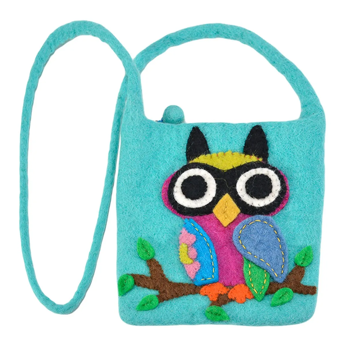 Big Eyed Owl on the branch Cross-Body Bag