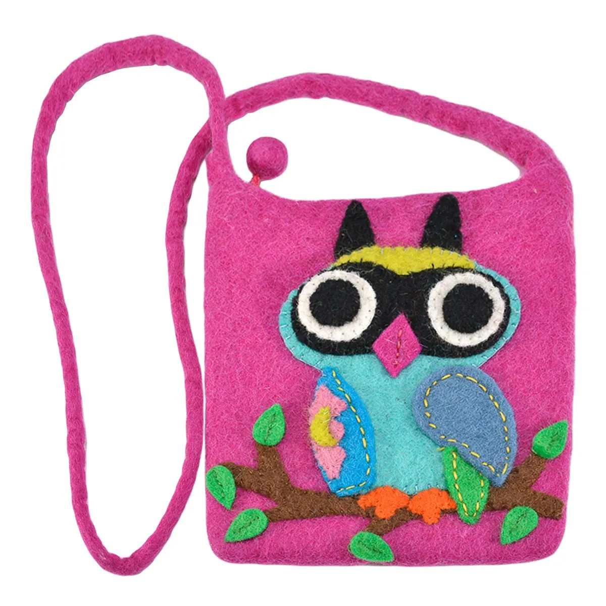 Big Eyed Owl on the branch Cross-Body Bag