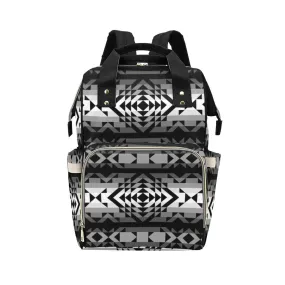 Black Rose Shadow Multi-Function Diaper Backpack/Diaper Bag