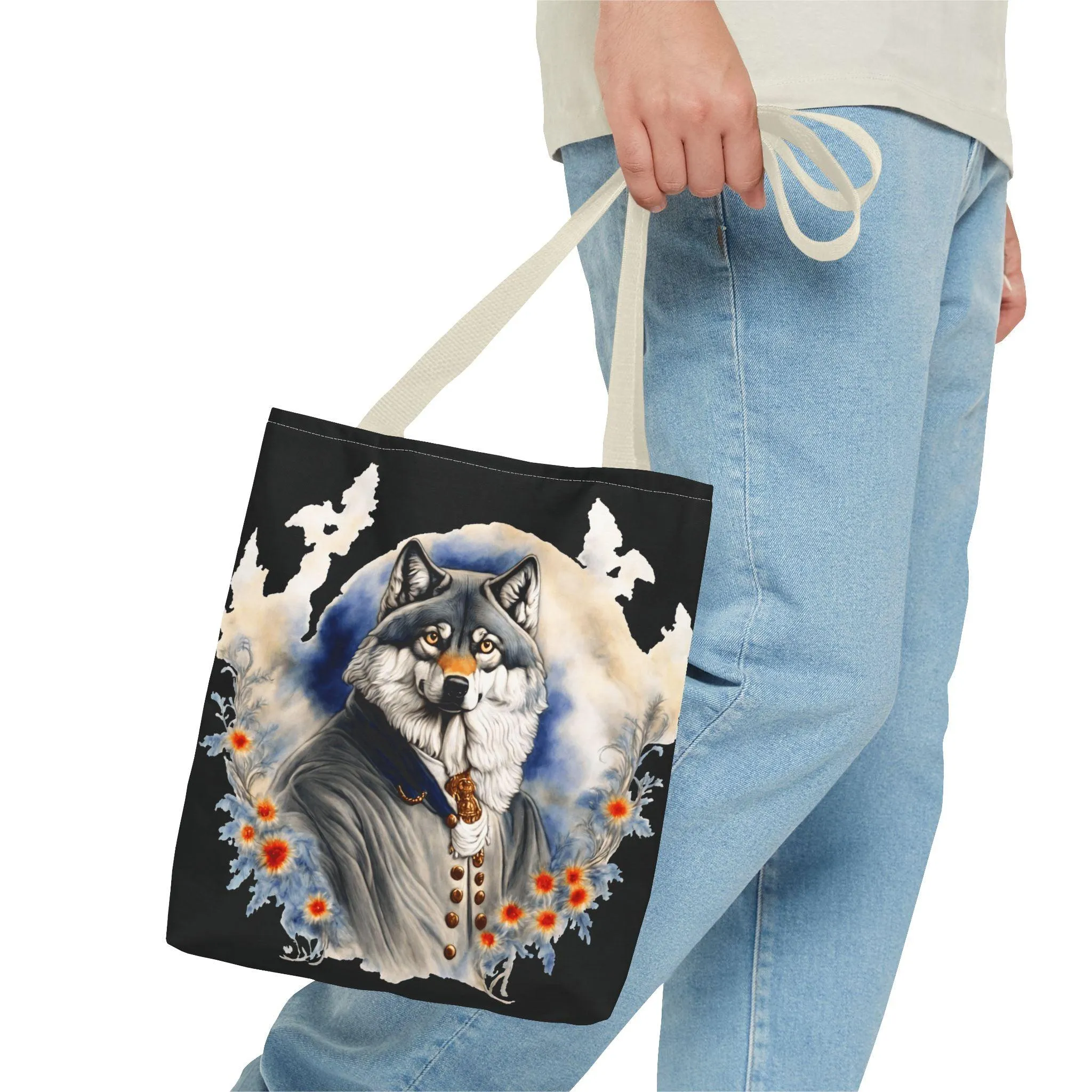 Bolso Hombre Lobo con Flor en la Boca/Bolso Misterio/Bolso Fantasia/Bolso Halloween