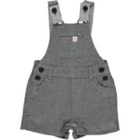 Bowline Grey Gauze Boys Shortie Overalls - Select Size