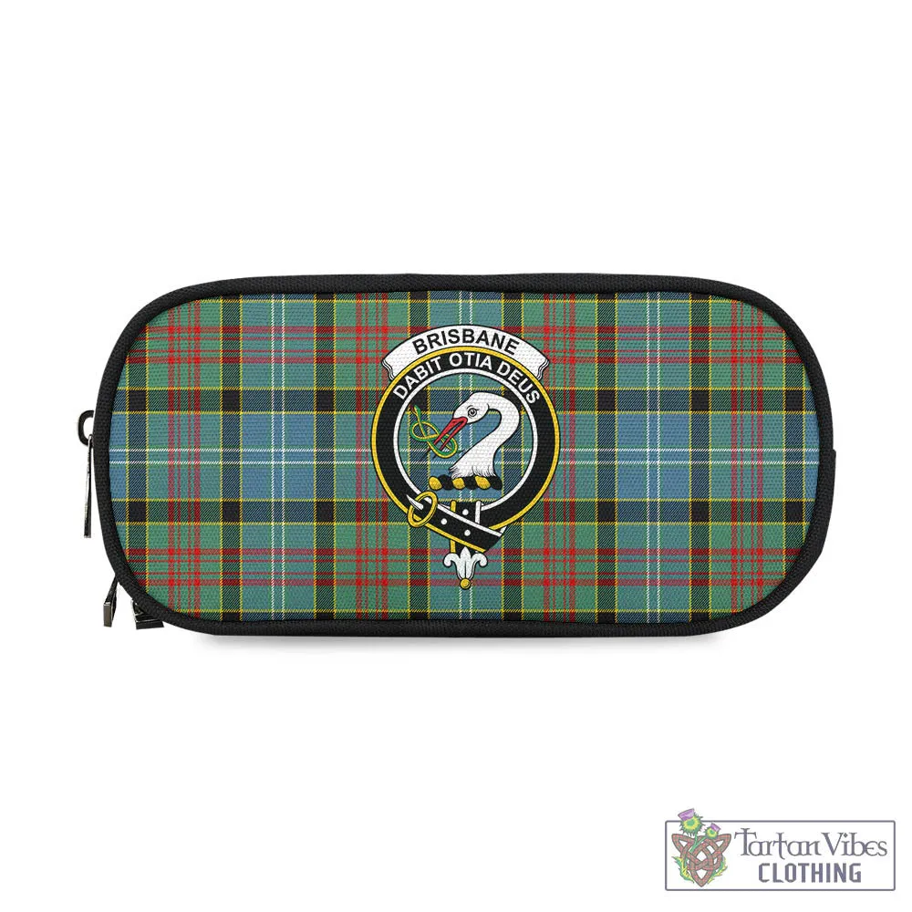 Brisbane Tartan Pen and Pencil Case with Family Crest