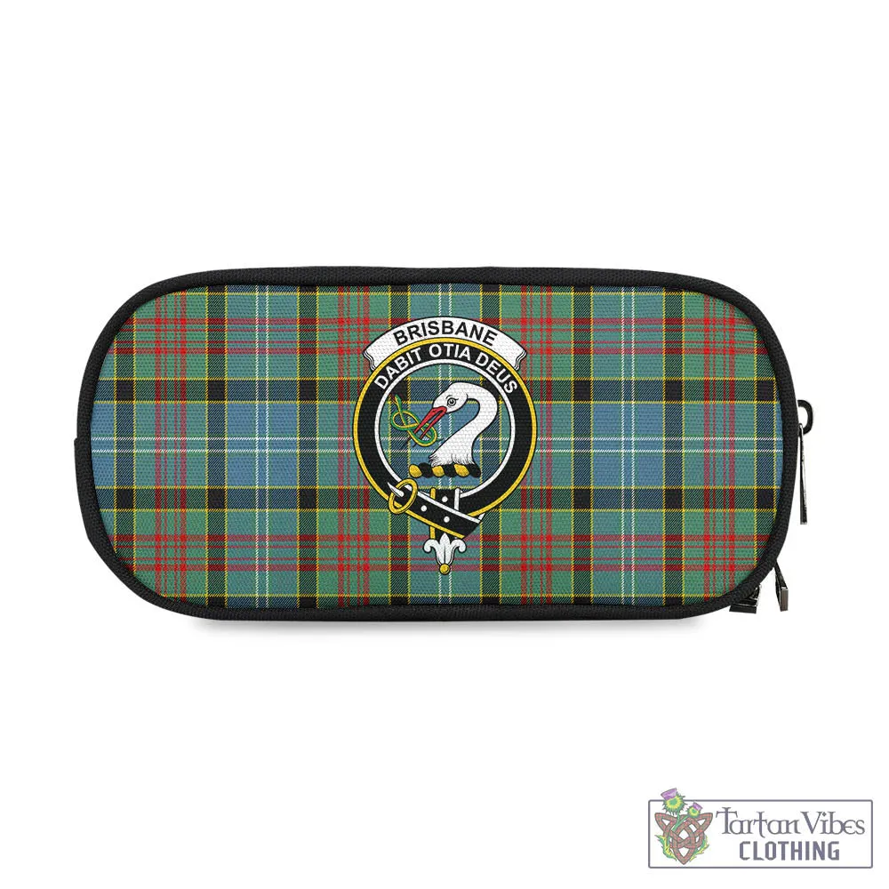 Brisbane Tartan Pen and Pencil Case with Family Crest