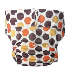 Brown Polkadot Adult Diaper