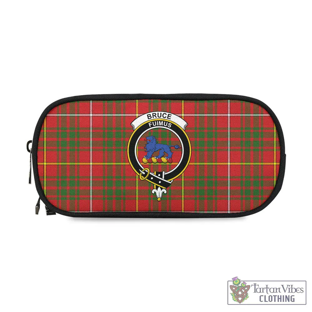 Bruce Modern Tartan Pen and Pencil Case with Family Crest