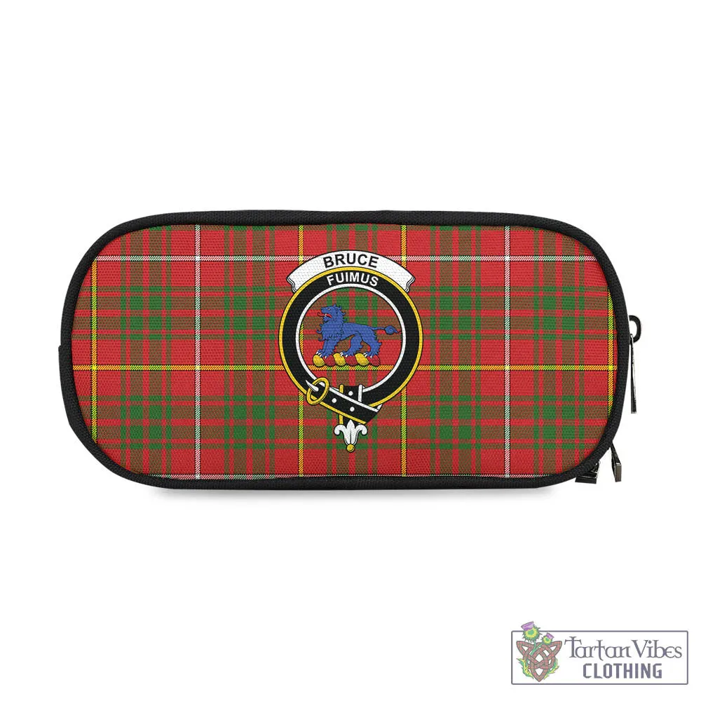 Bruce Modern Tartan Pen and Pencil Case with Family Crest