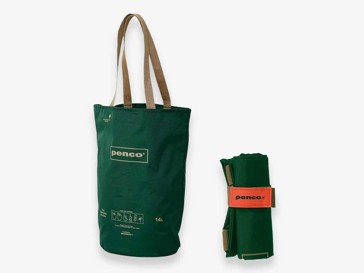 Bucket Tote Bag Dark Green