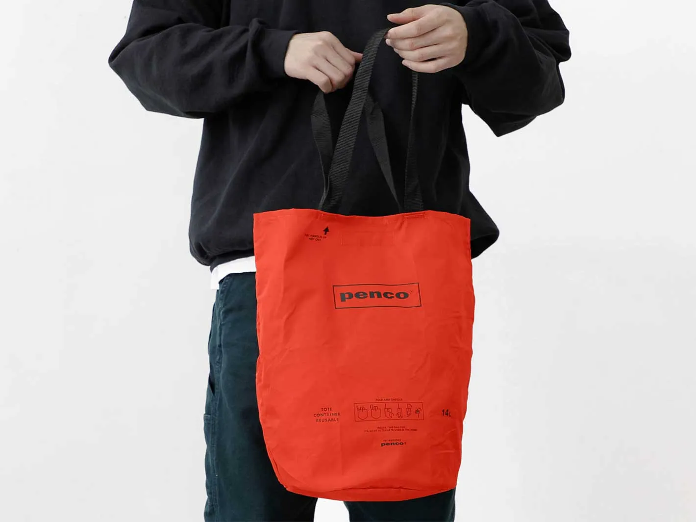 Bucket Tote Bag Orange