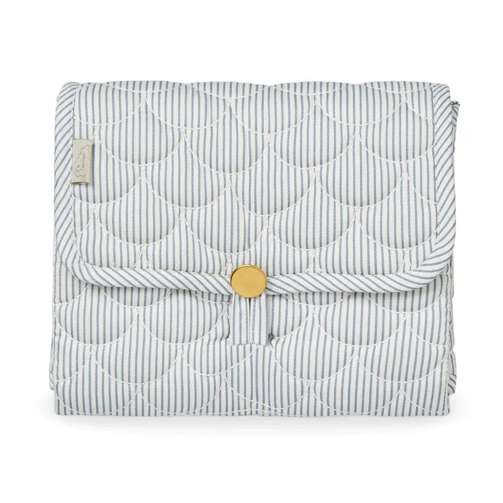 Cam Cam Copenhagen, Quilted Changing Mat, Classic Stripes Blue