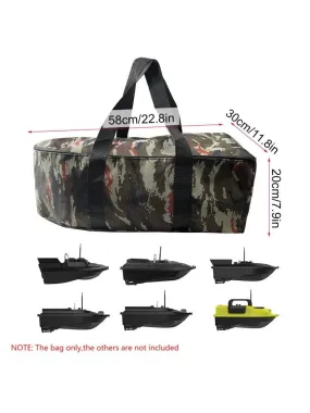 Carry Bag for Bait Boat Water Repellent Fishing Boat Storage Bag Black Camouflage Bag for Fishing Outdoor Fishing Accessories