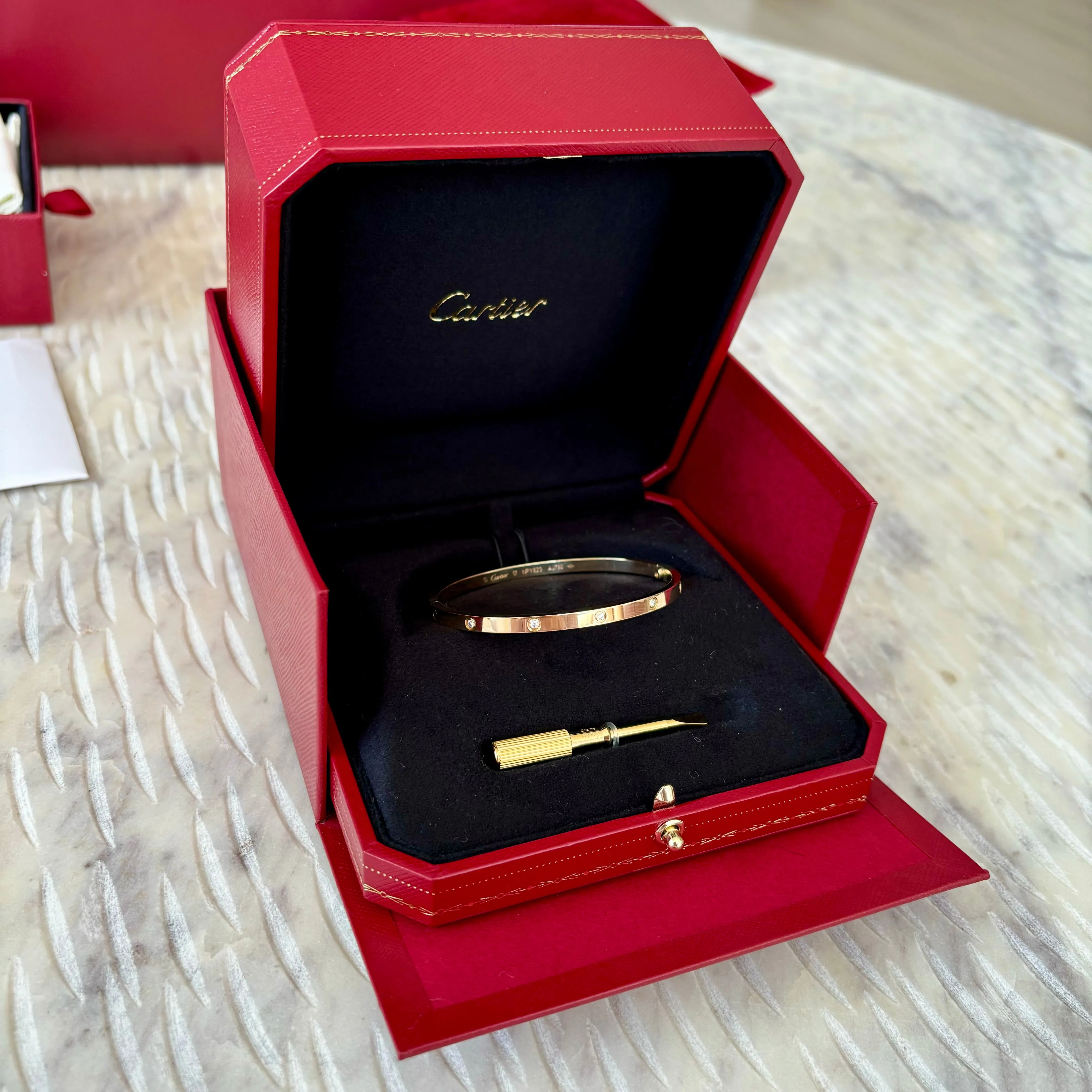 Cartier LOVE BRACELET, SMALL MODEL, 10 DIAMONDS