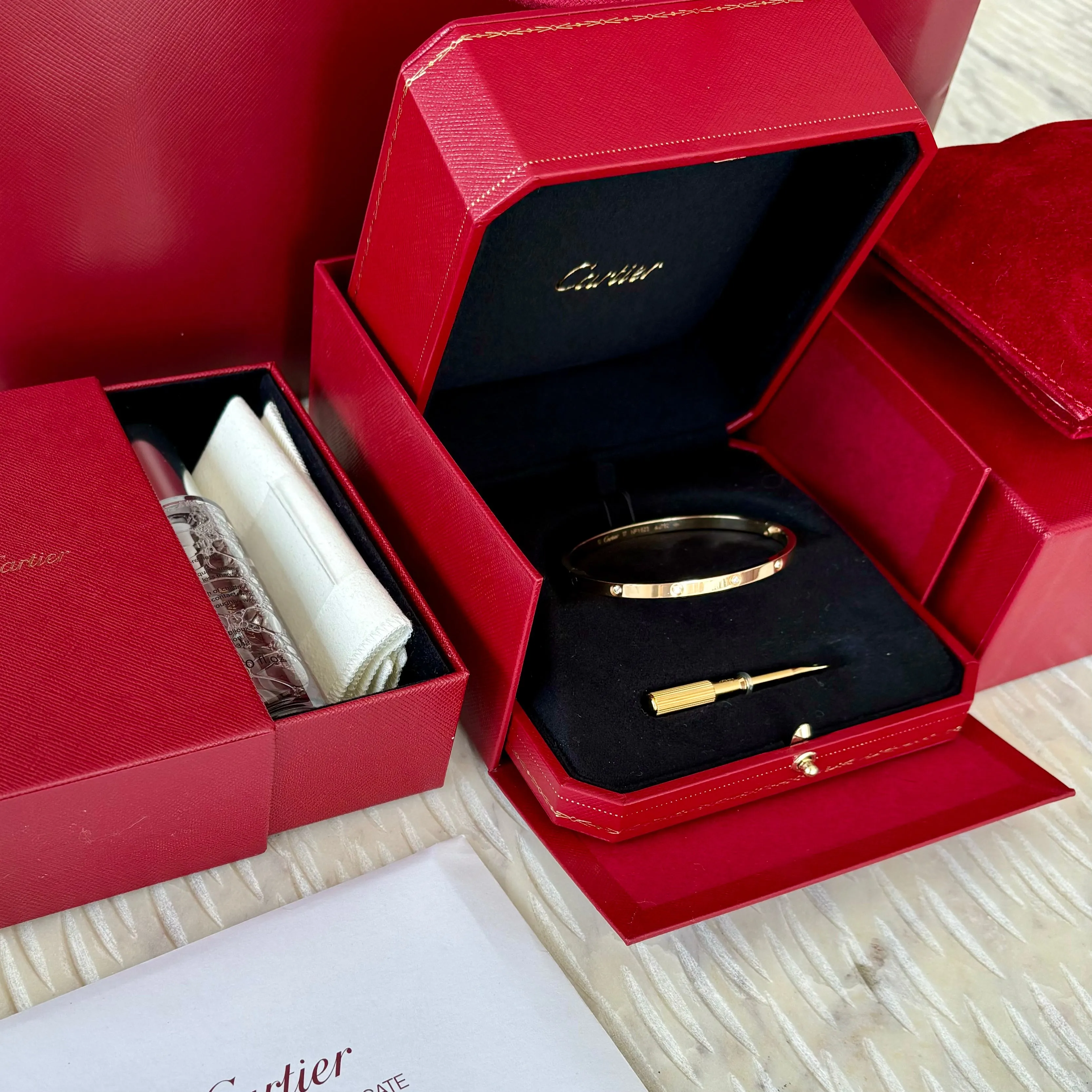 Cartier LOVE BRACELET, SMALL MODEL, 10 DIAMONDS