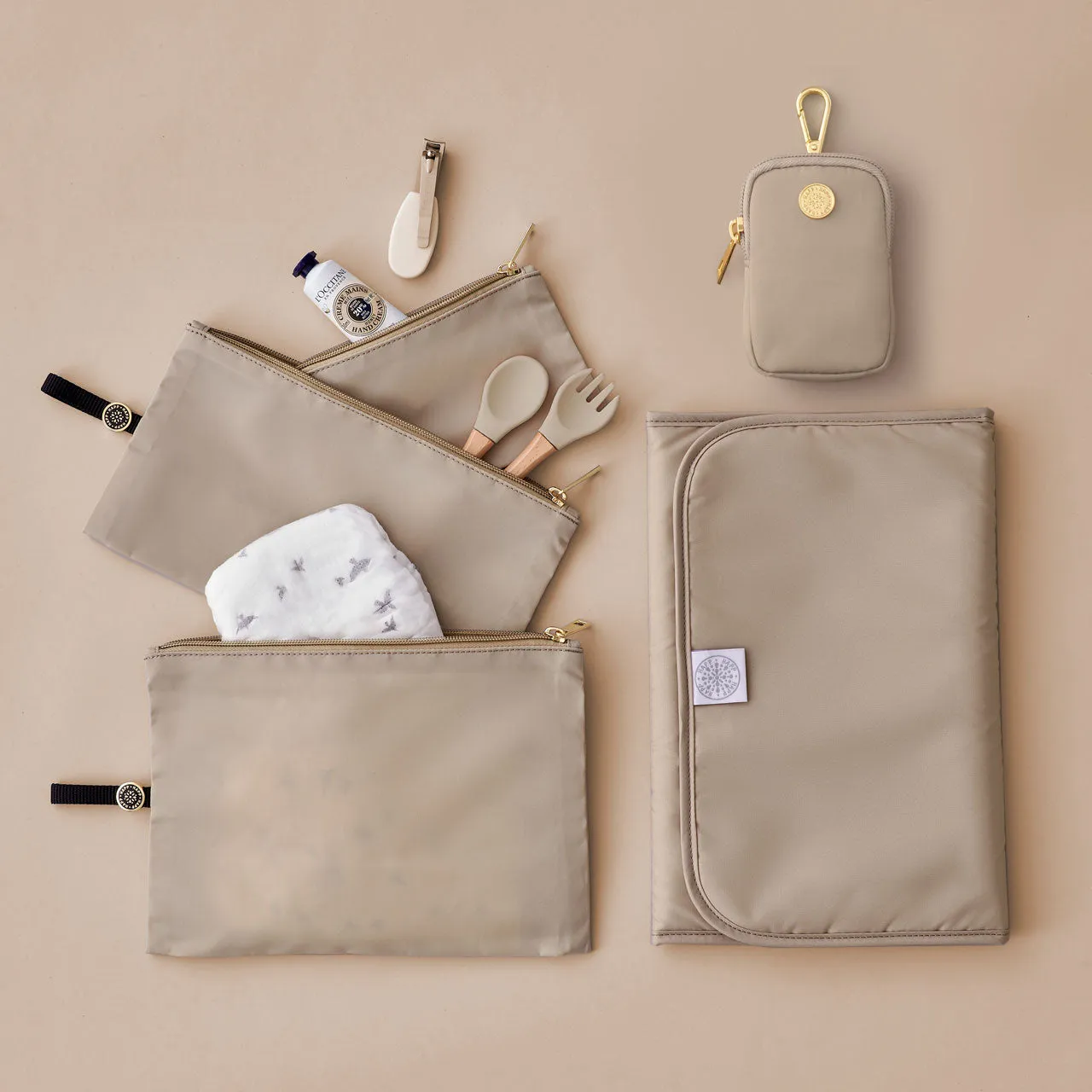 Clip-On Pouch Beige