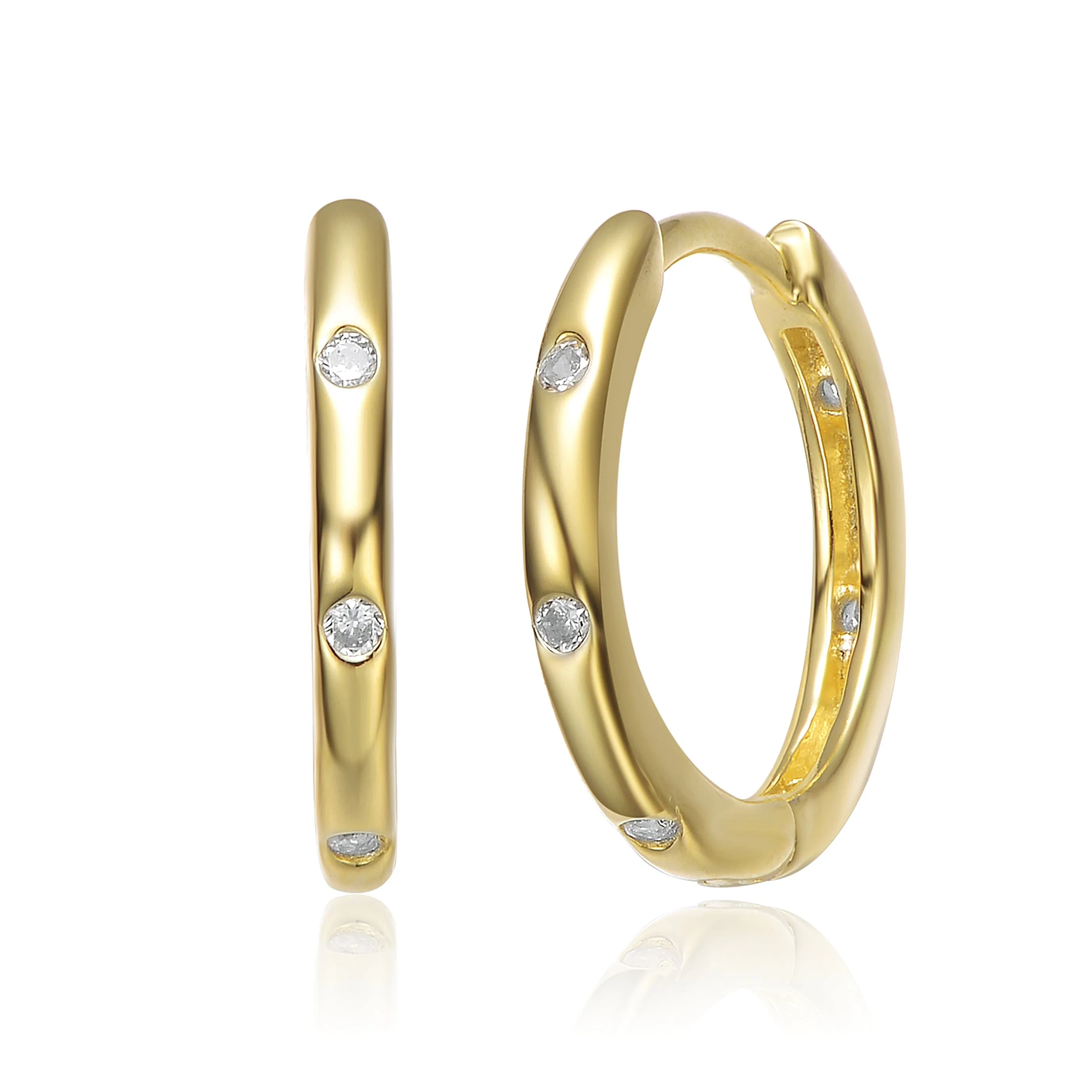 Cléo Chunky Gold Plated Hoop Limited Edition Earrings