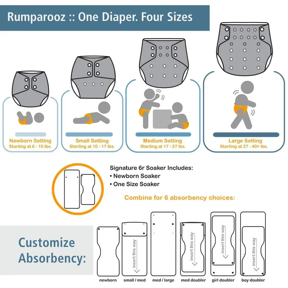 Cloth Diaper Bundle - Try It! - Half-N-Half :: 4 pack 