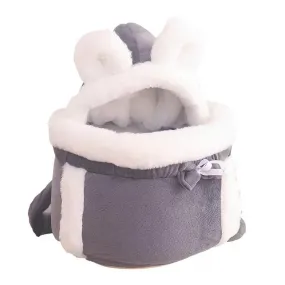 Cozy Pet Carrier Backpack for Cats and Small Dogs - Warm and Portable