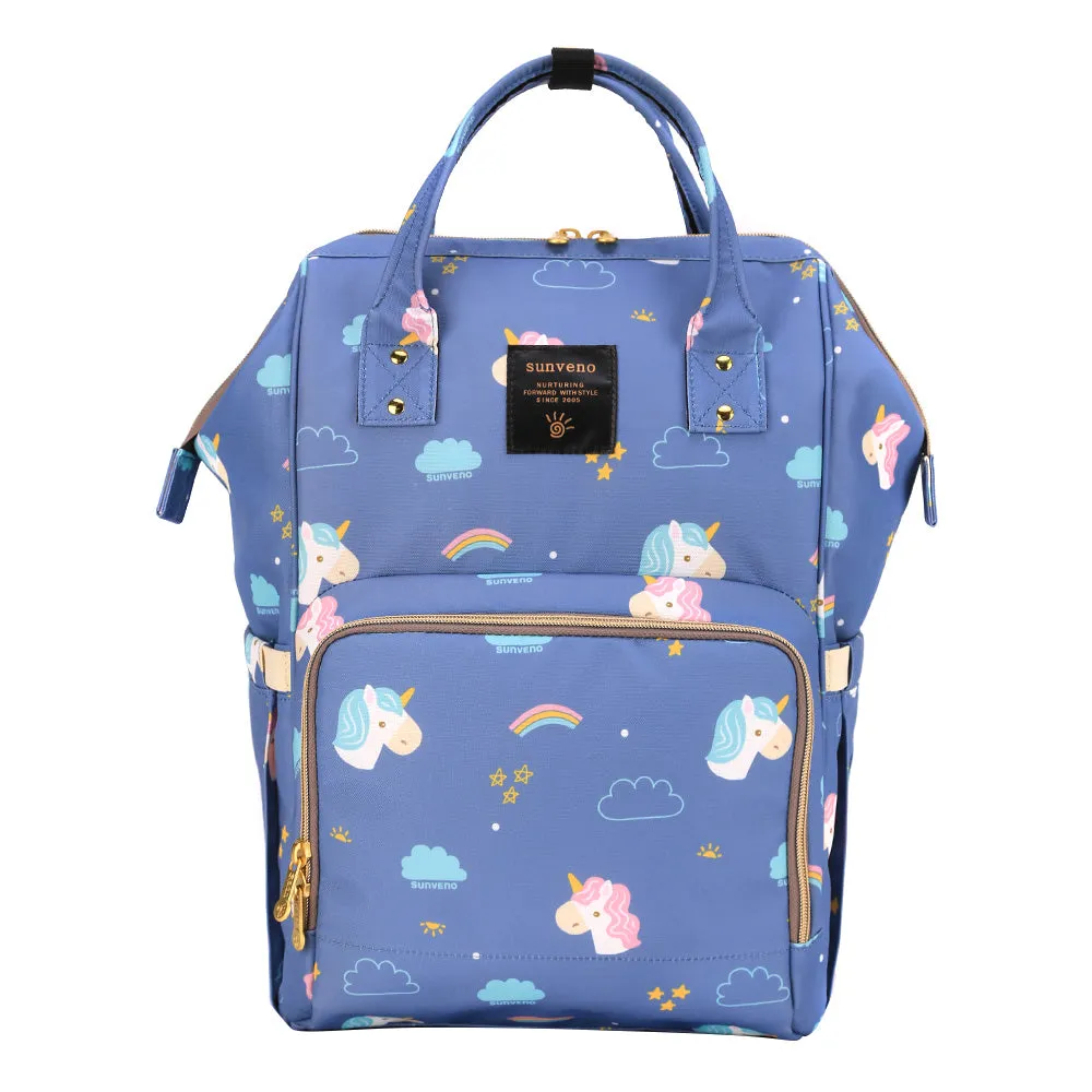 Diaper Bag - Unicorn Blue