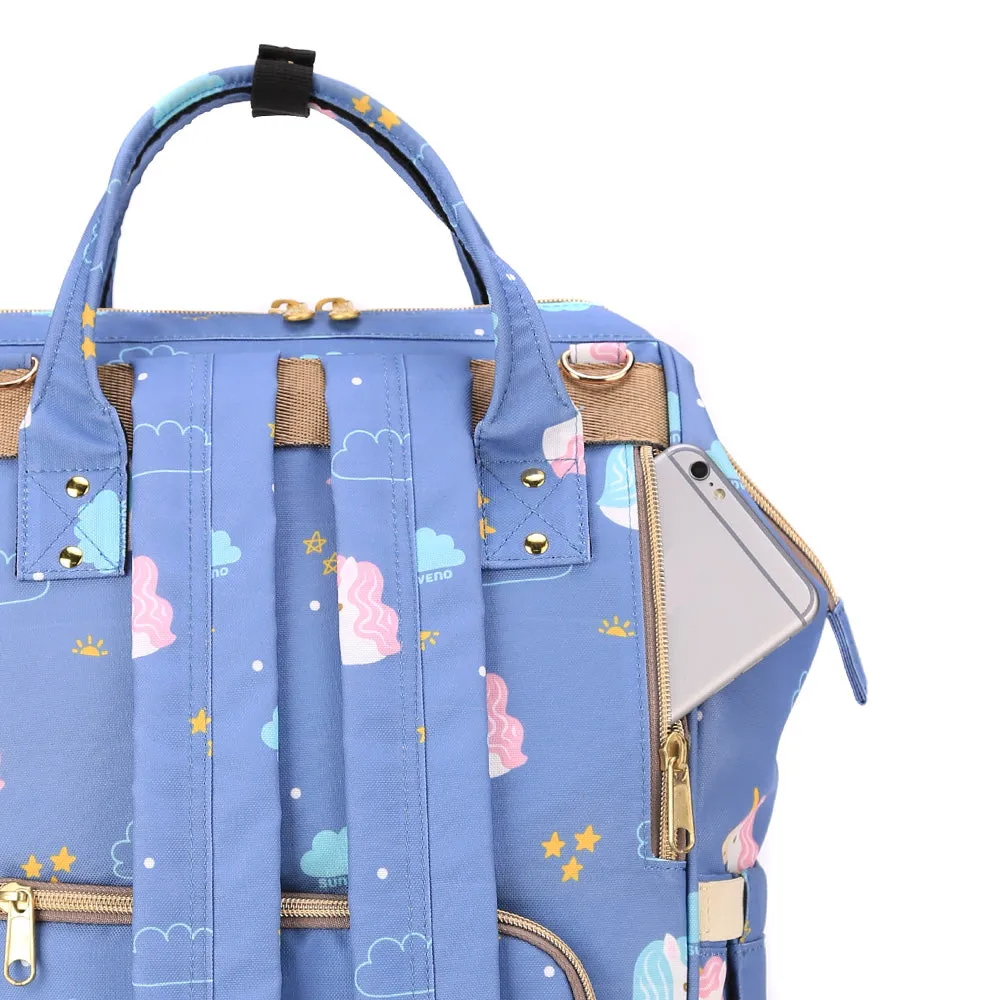 Diaper Bag - Unicorn Blue